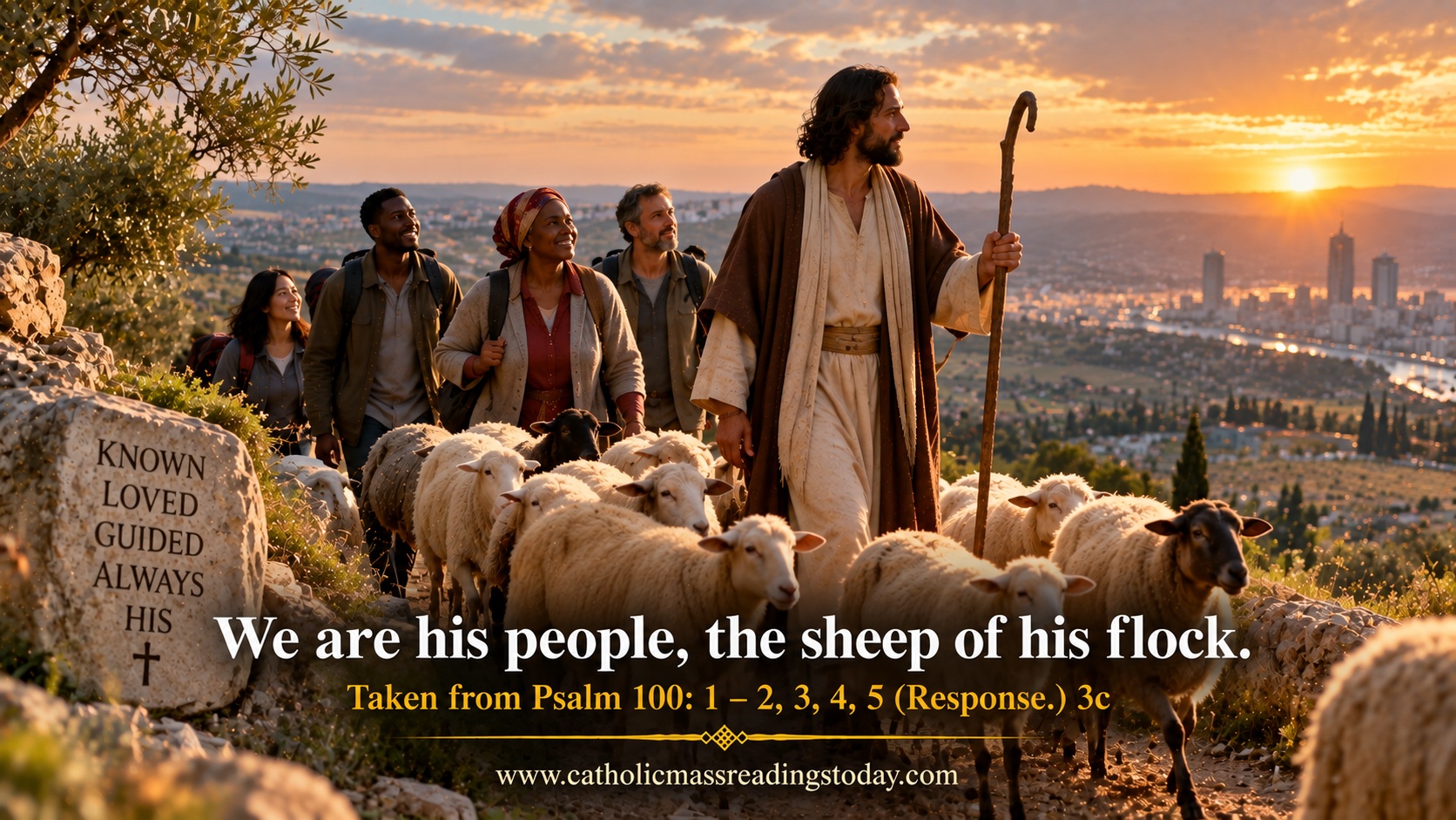 We are his people, the sheep of his flock