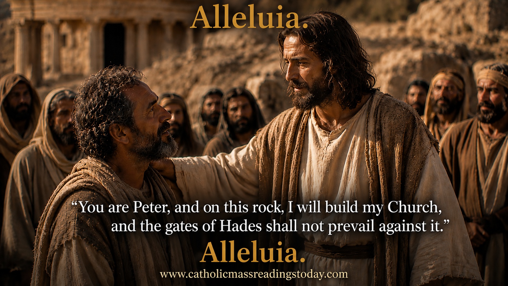 You are Peter, and on this rock I will build my Church