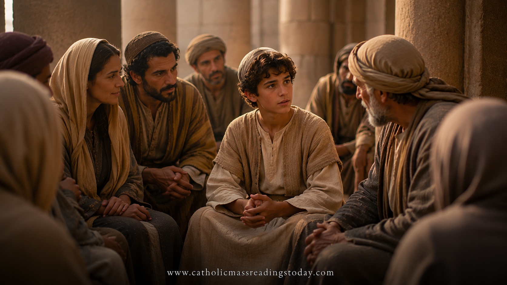 A reading from the holy Gospel according to Luke 2: 41 - 51