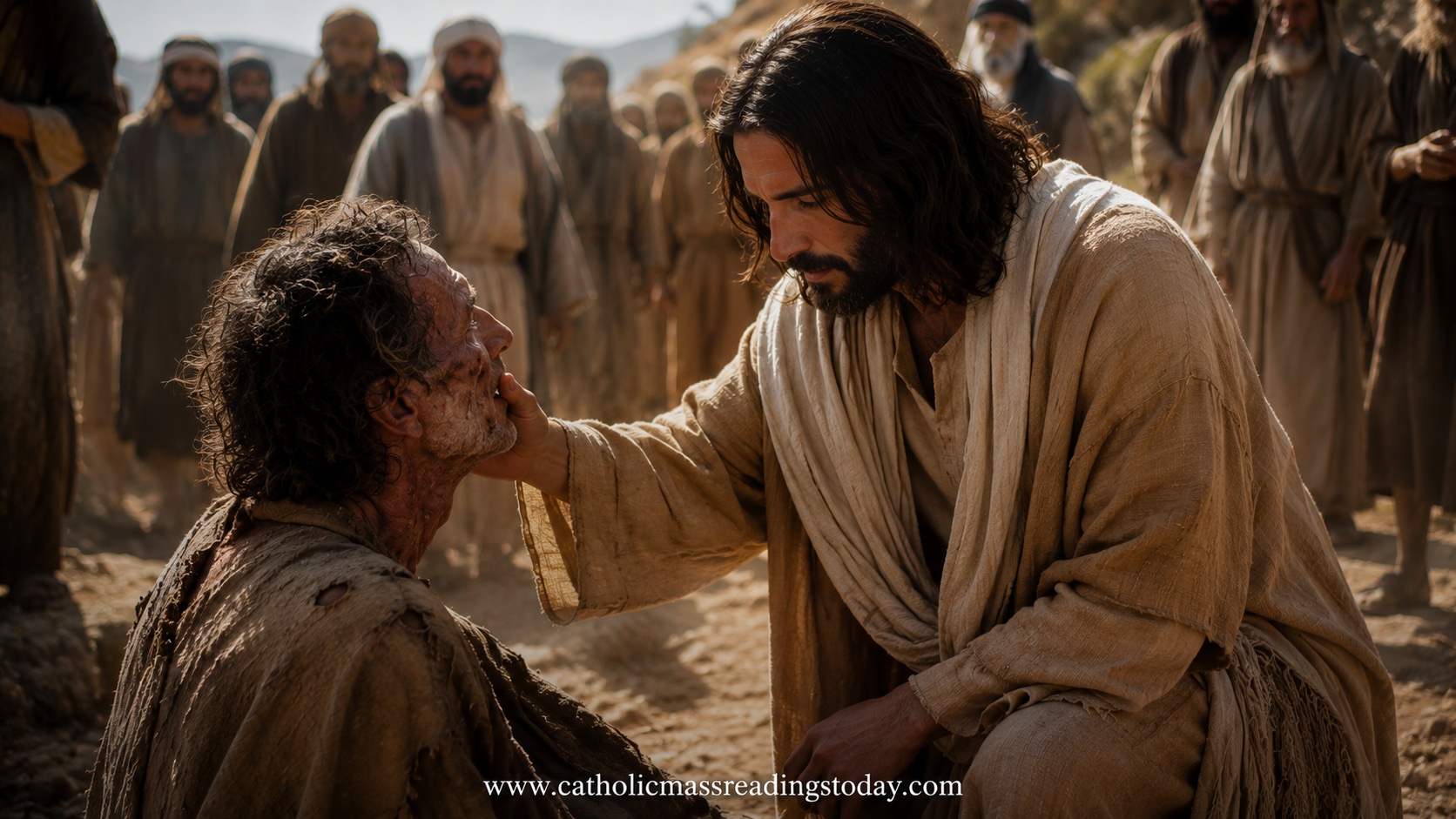 A reading from the holy Gospel according to Matthew 8: 1 - 4