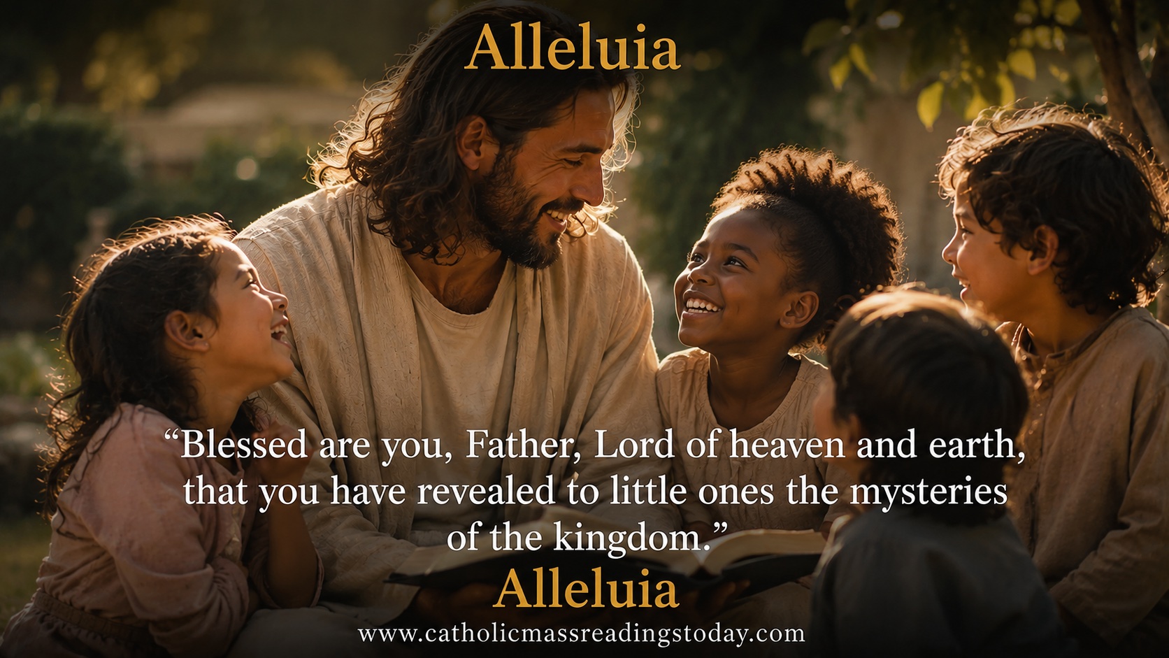 Blessed are you, Father, Lord of heaven and earth