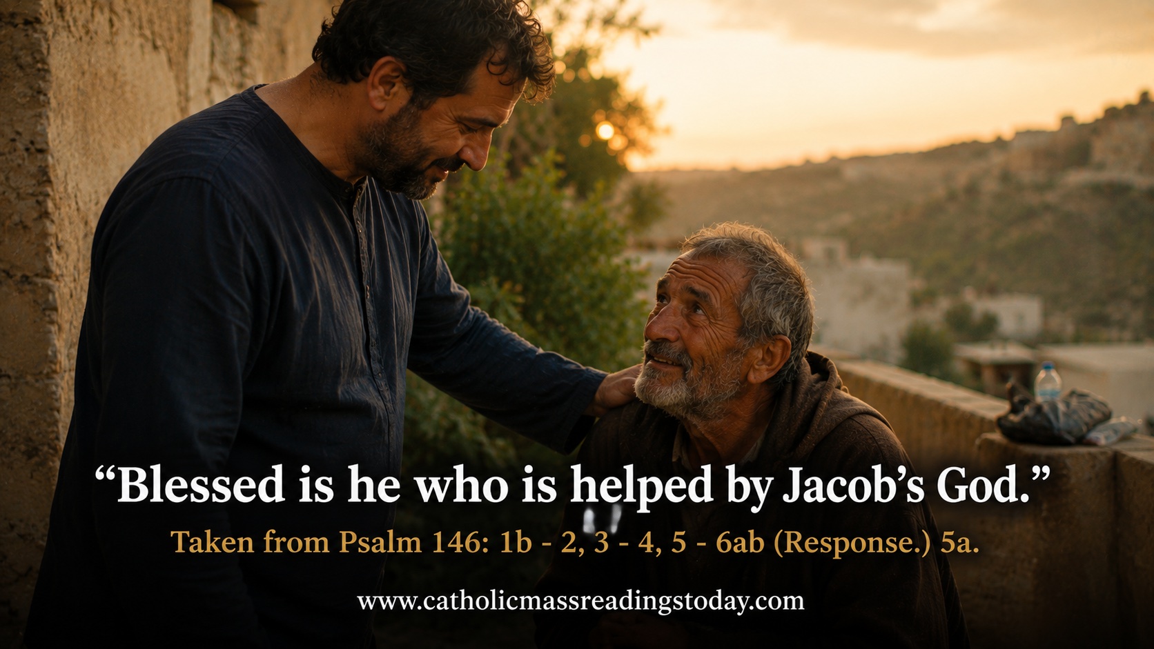 Blessed is he who is helped by Jacob’s God