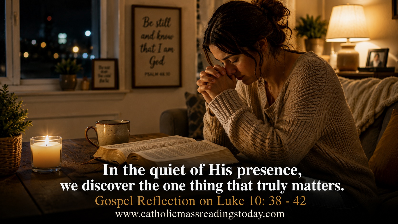 Gospel Reflection on Luke 10:38 - 42