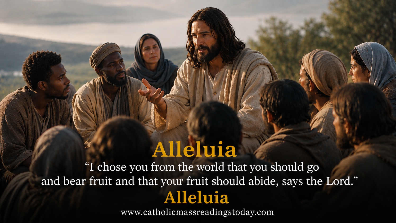 I chose you from the world that you should go and bear fruit