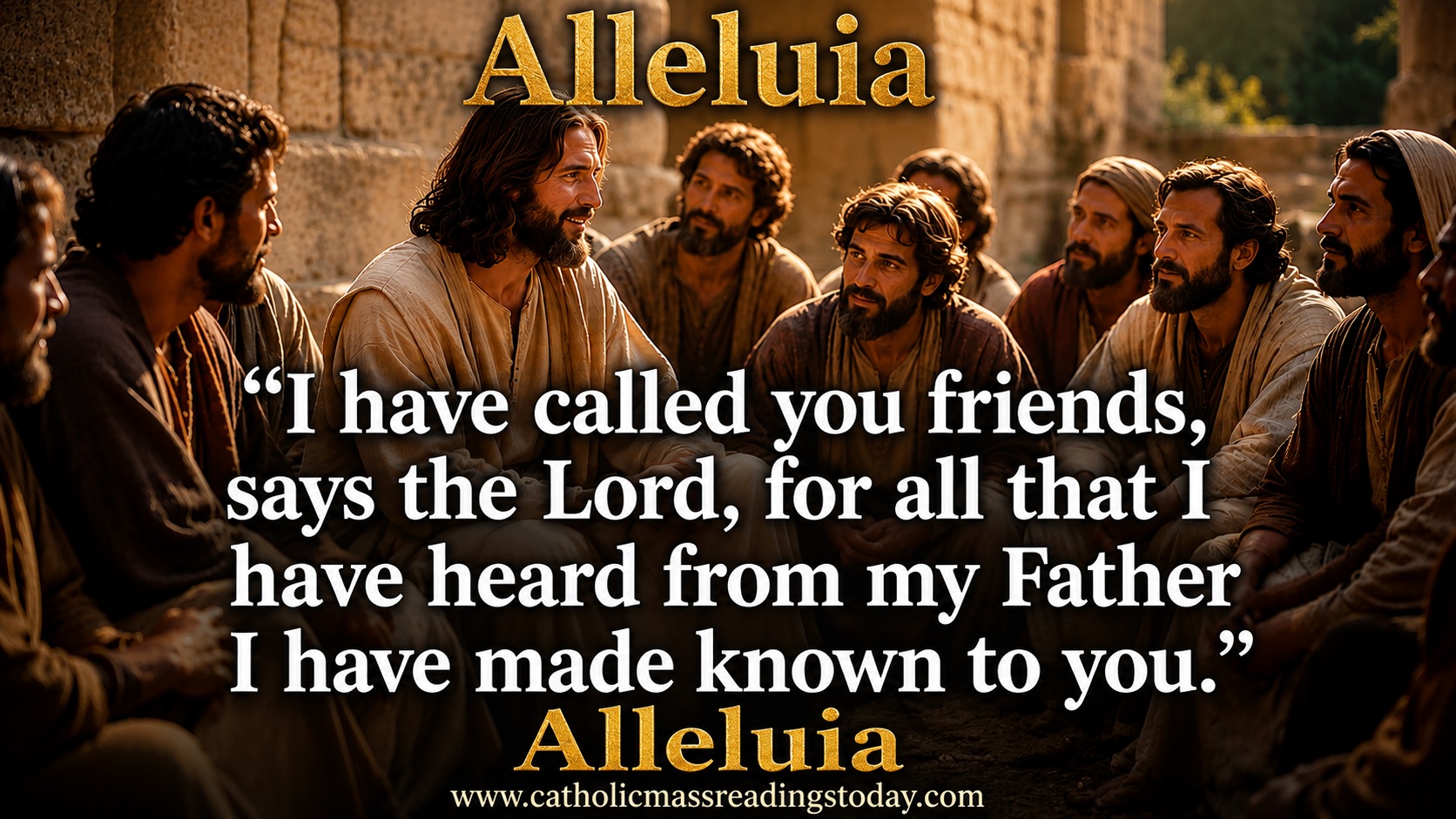 I have called you friends, says the Lord