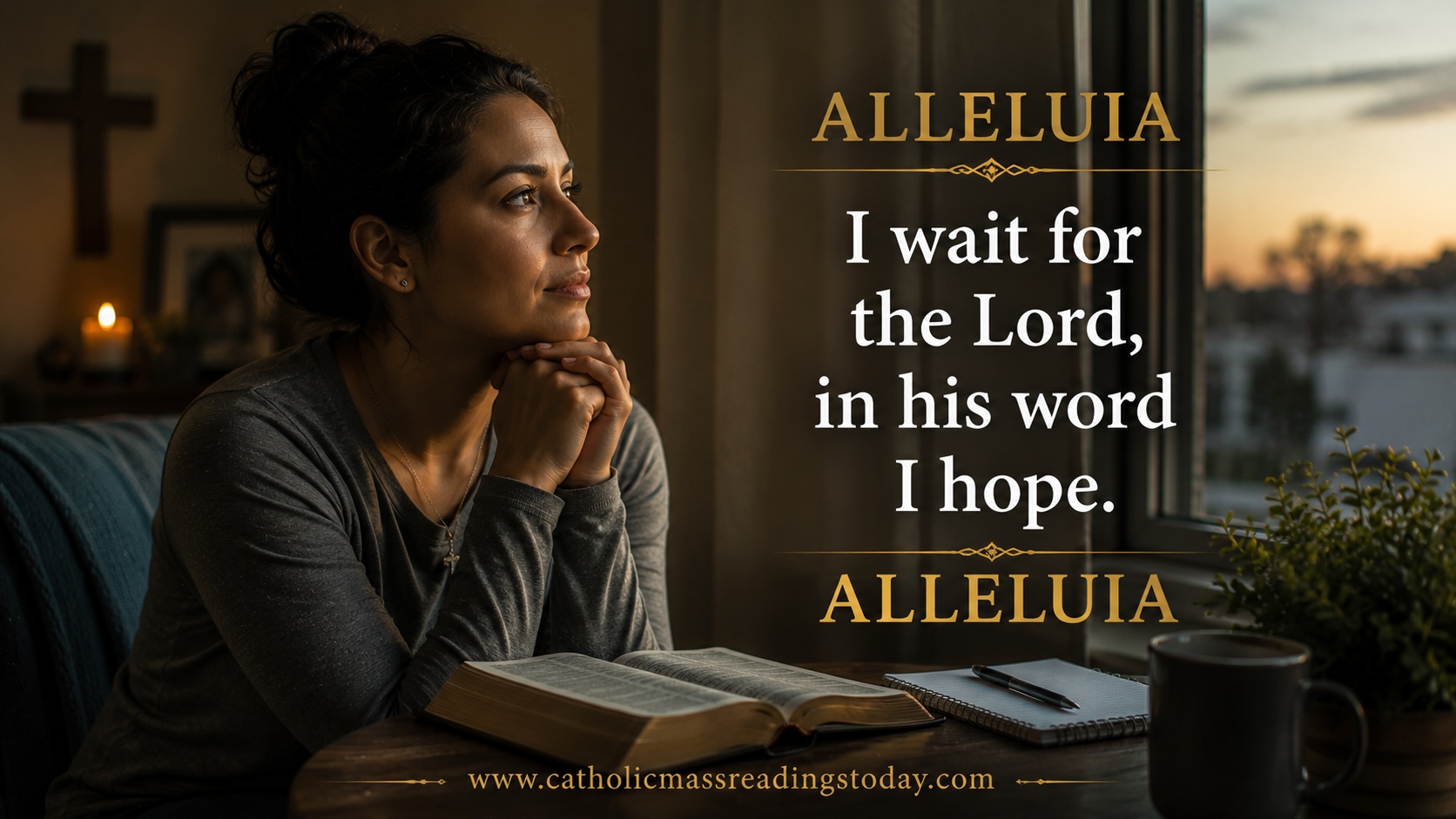I wait for the Lord, in his word I hope
