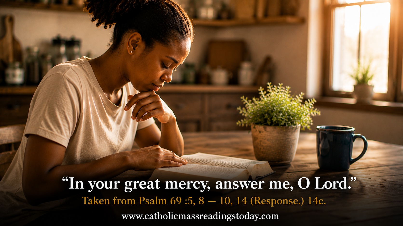 In your great mercy, answer me, O Lord