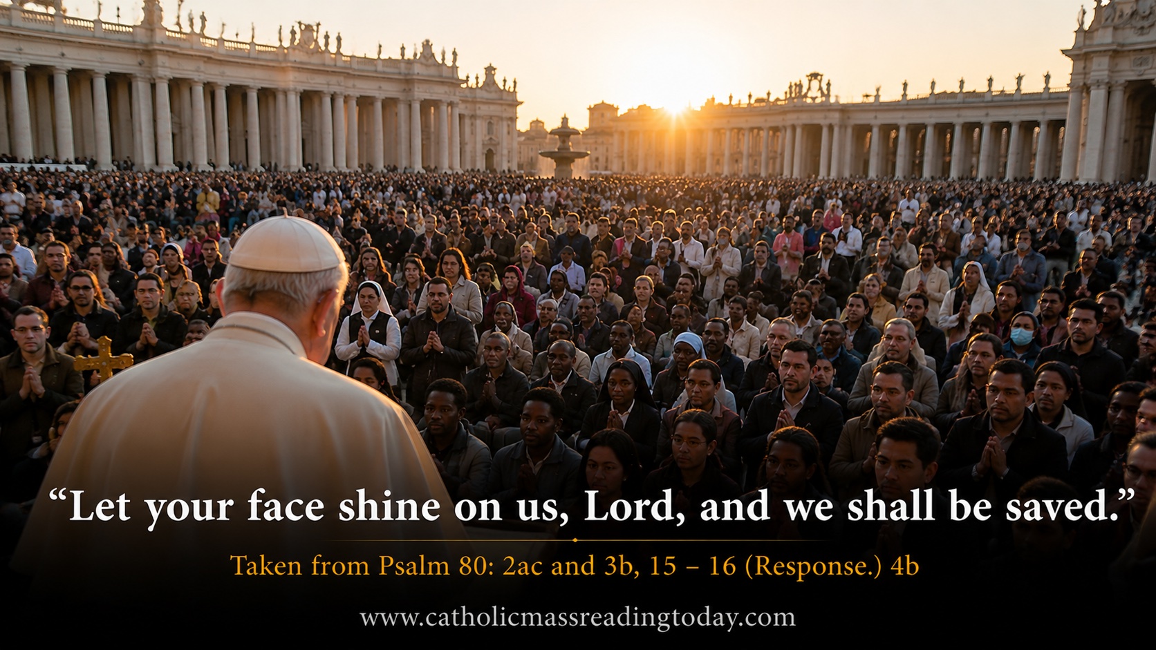 Let your face shine on us, Lord, and we shall be saved