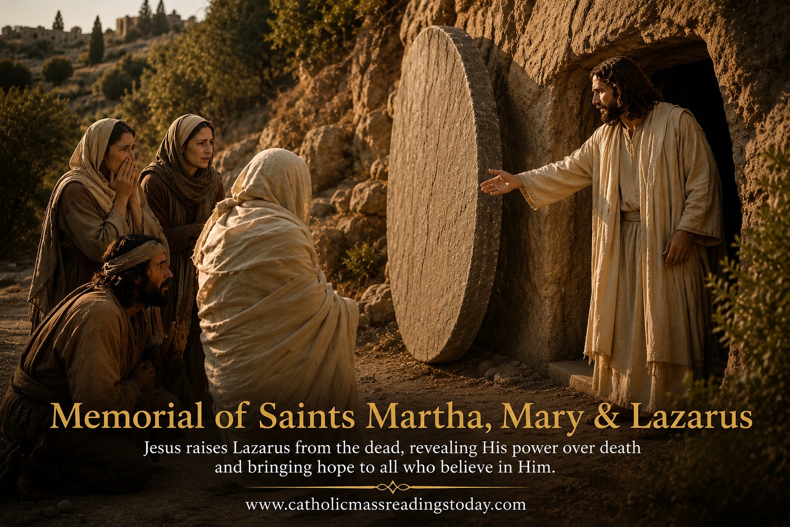 Memorial of Saints Martha, Mary and Lazarus