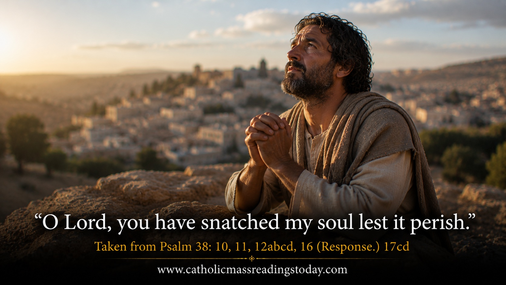O Lord, you have snatched my soul lest it perish