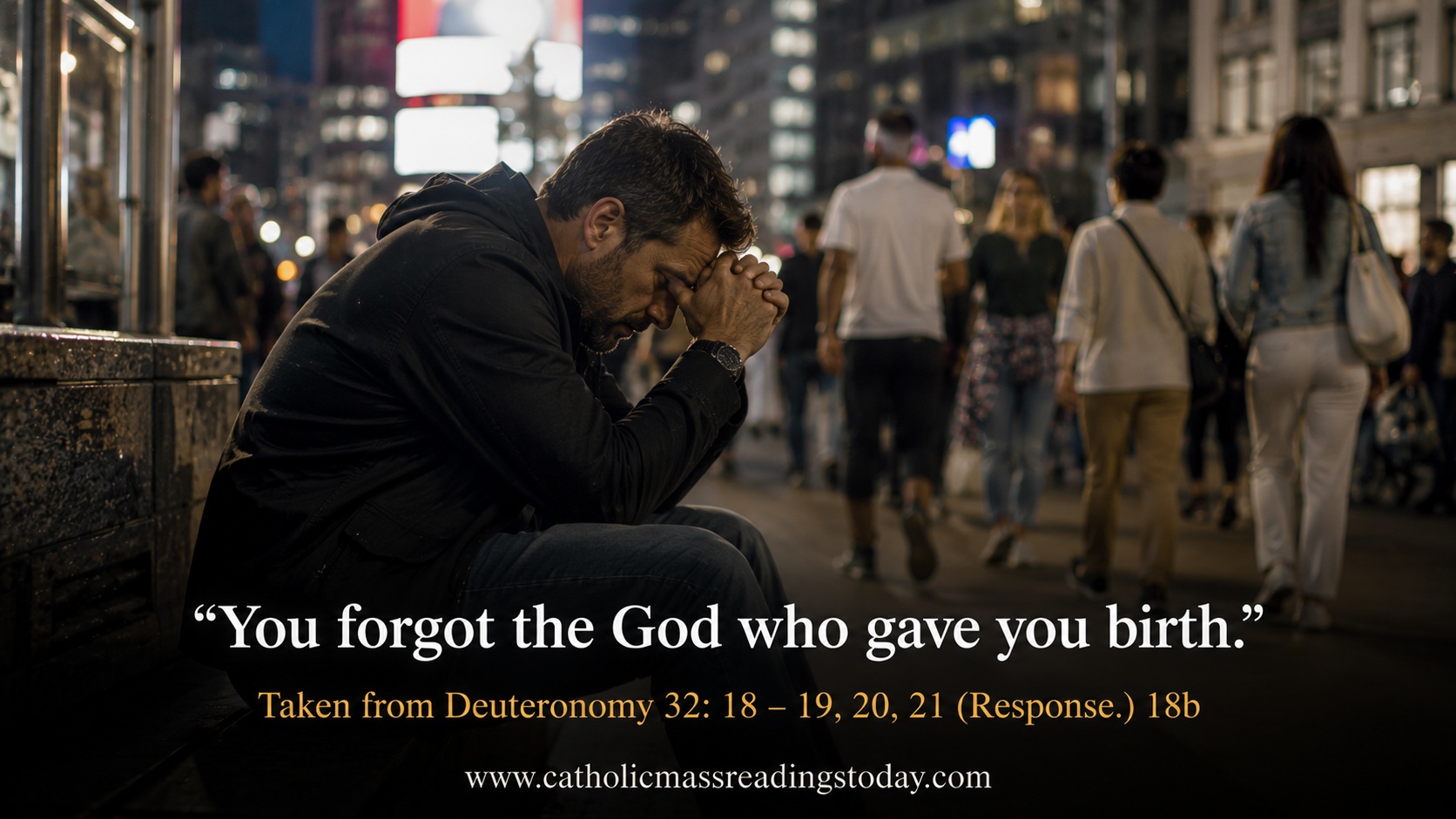 You forgot the God who gave you birth