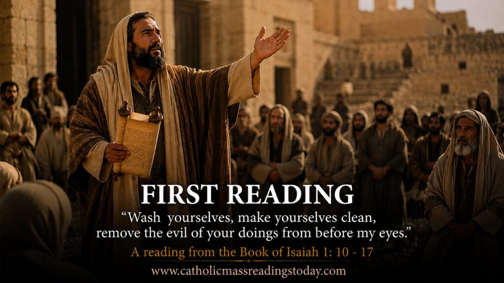 A reading from the Book of Isaiah 1: 10 - 17