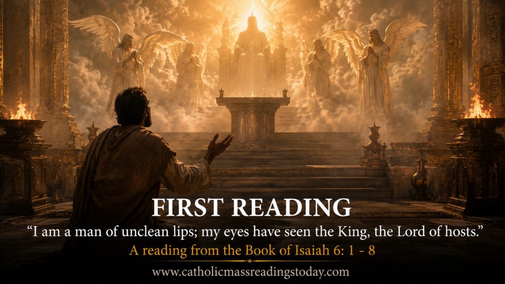 A reading from the Book of Isaiah 6: 1 - 8