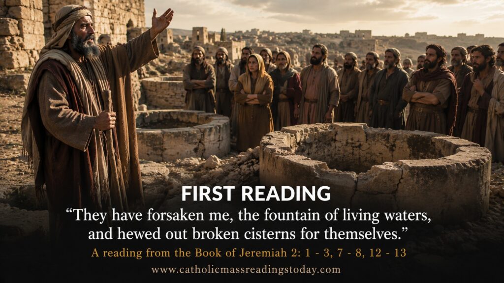 A reading from the Book of Jeremiah 2: 1 - 3, 7 - 8, 12 - 13