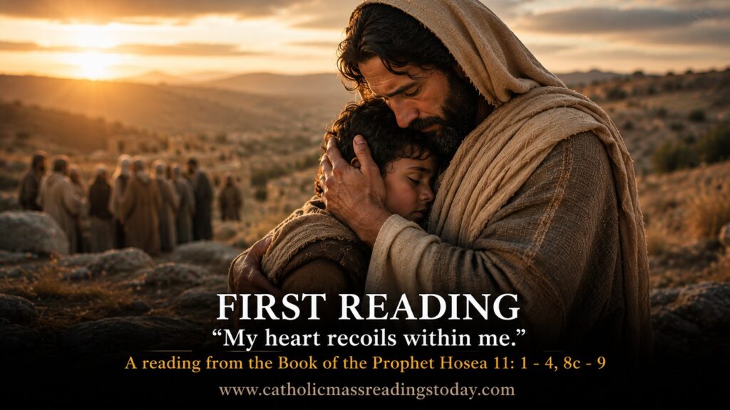 A reading from the Book of the Prophet Hosea 11: 1 - 4, 8c - 9