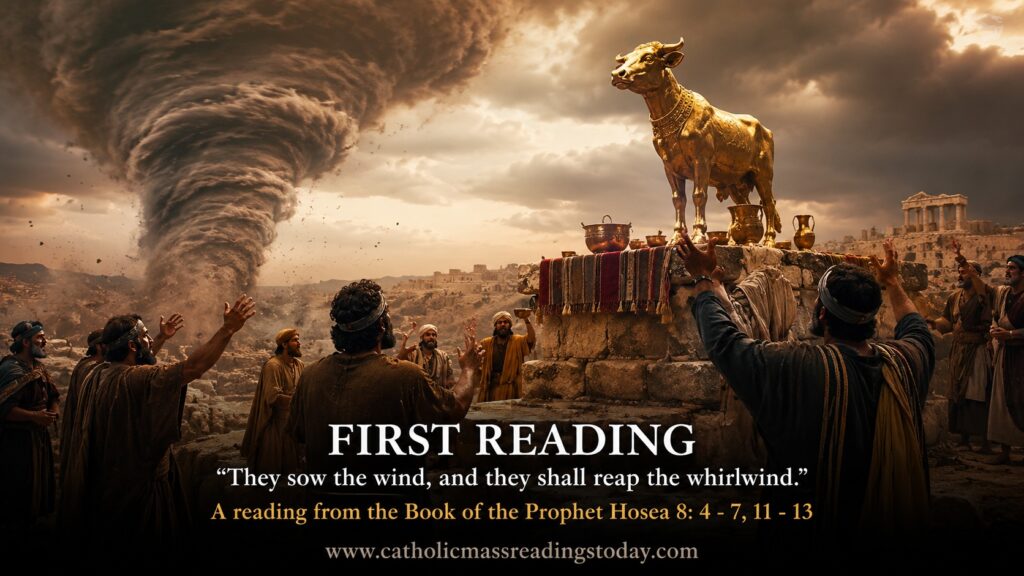 A reading from the Book of the Prophet Hosea (HOSEA 8: 4 — 7, 11 — 13)