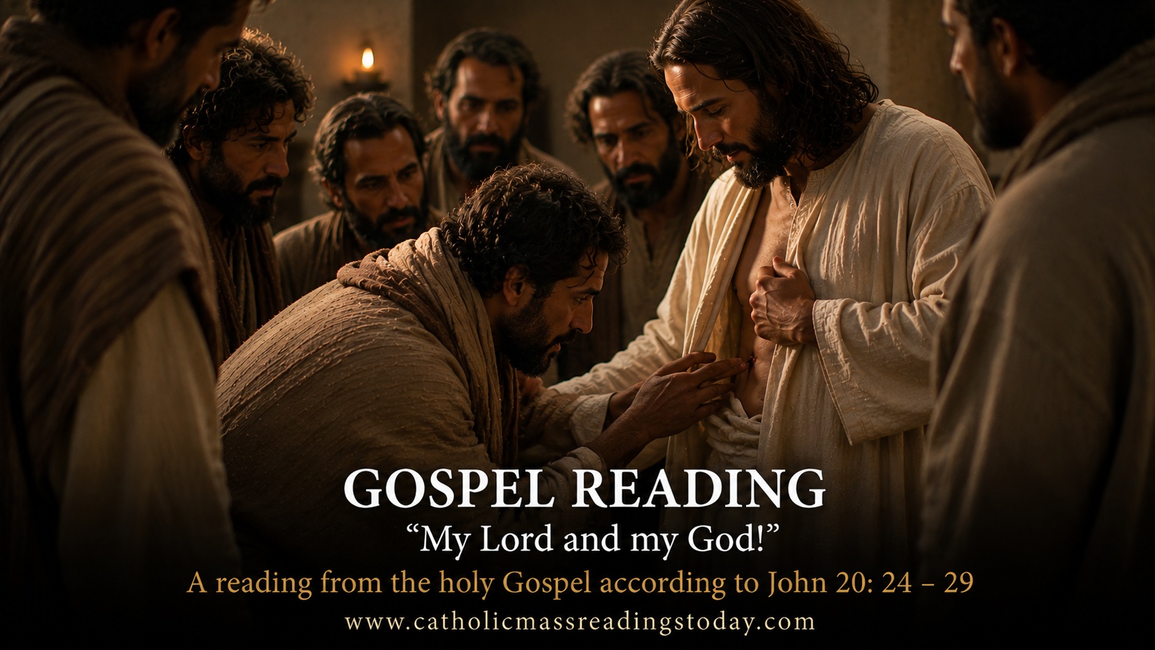 A reading from the holy Gospel according to John 20: 24 - 29