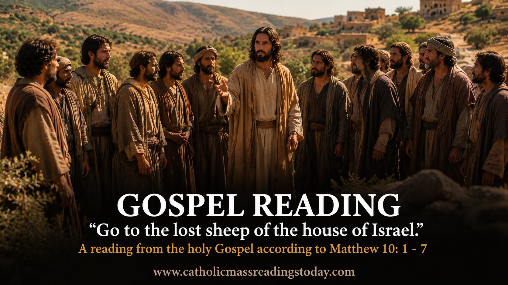A reading from the holy Gospel according to Matthew 10: 1 - 7