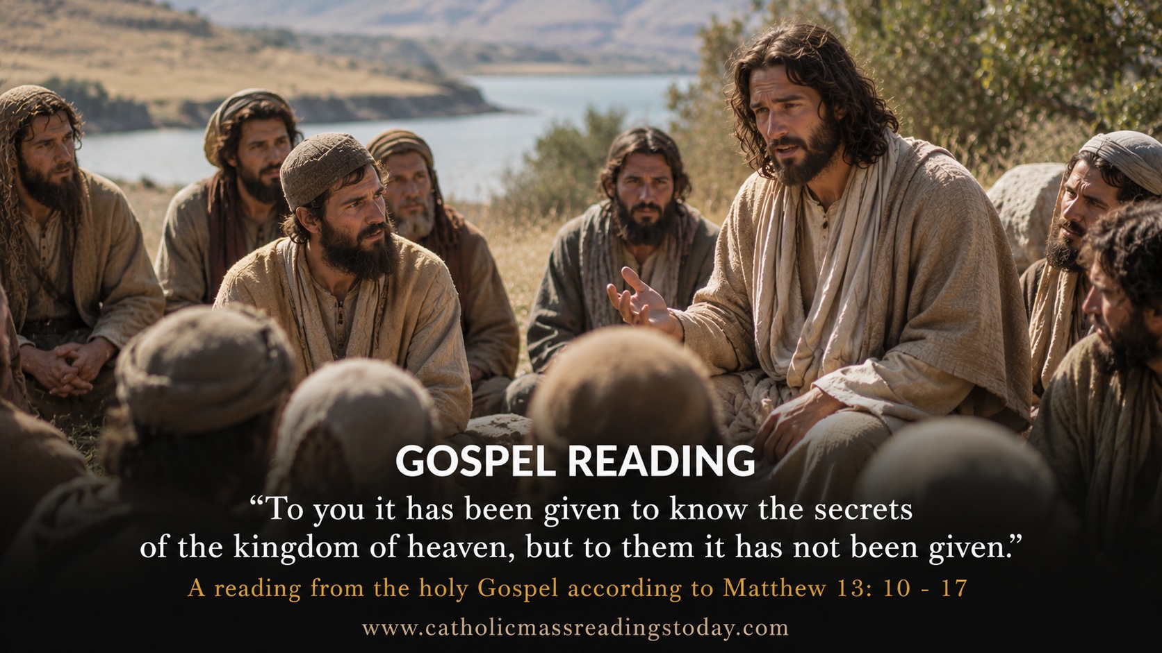 A reading from the holy Gospel according to Matthew 13: 10 - 17