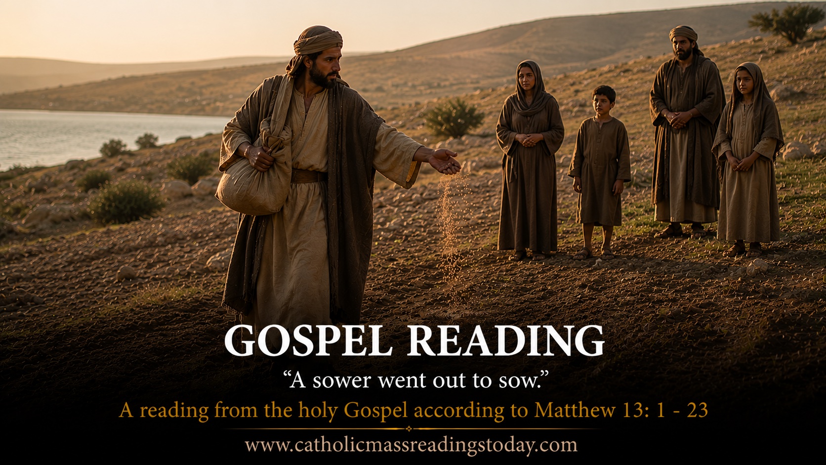 A reading from the holy Gospel according to Matthew 13: 1 - 23