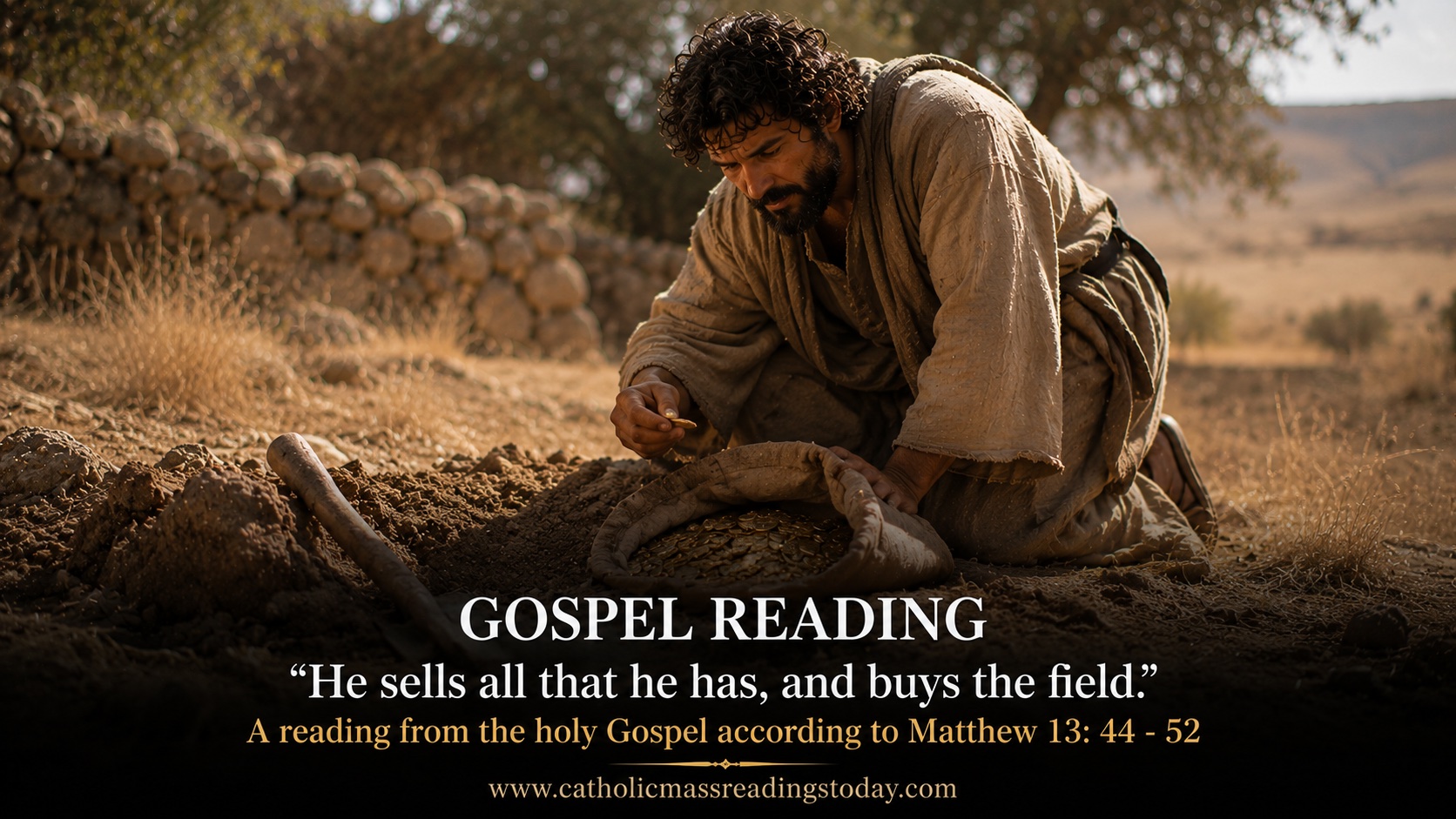 A reading from the holy Gospel according to Matthew 13: 44 - 52