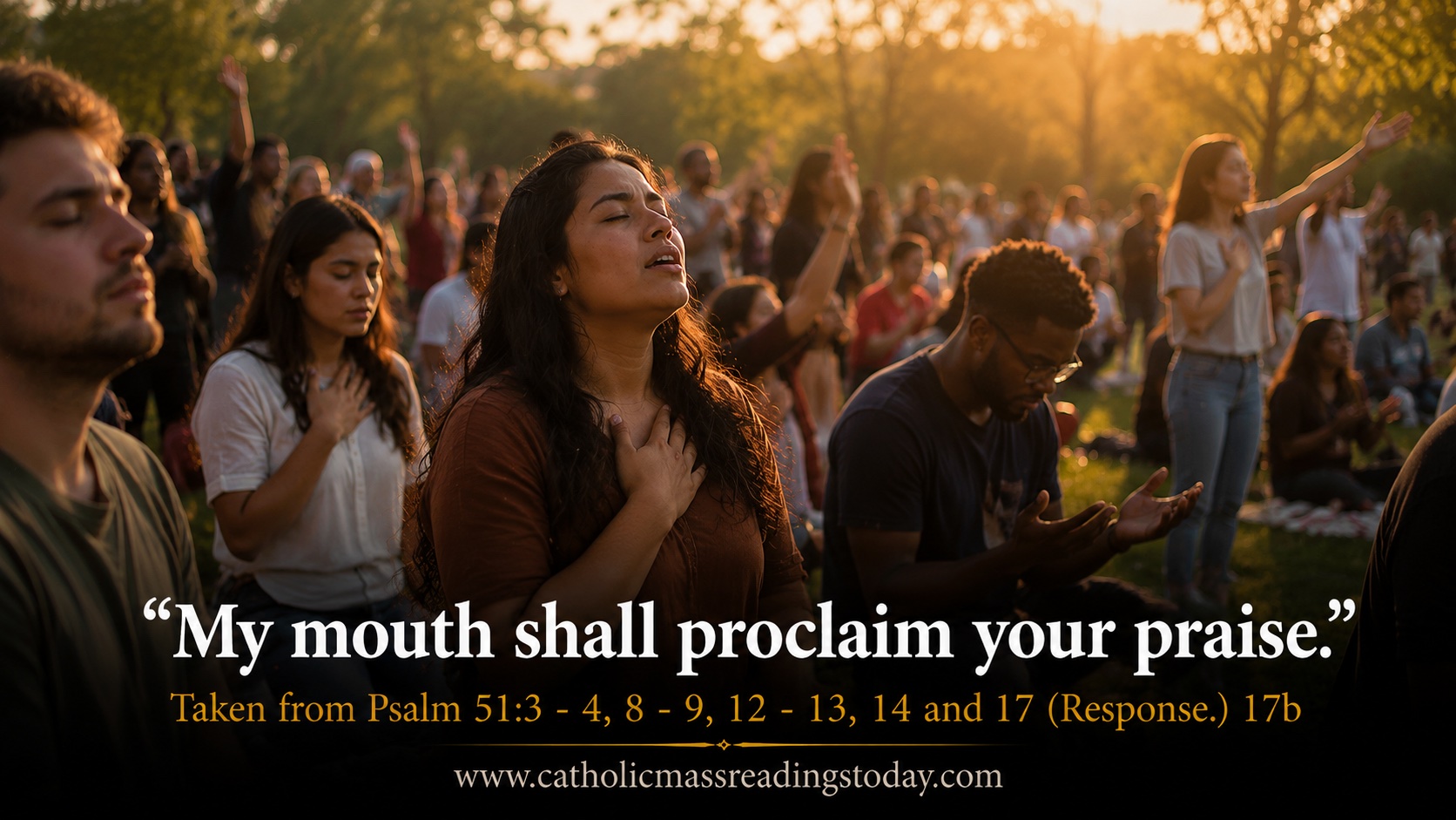 My mouth shall proclaim your praise - Psalm 51My mouth shall proclaim your praise - Psalm 51