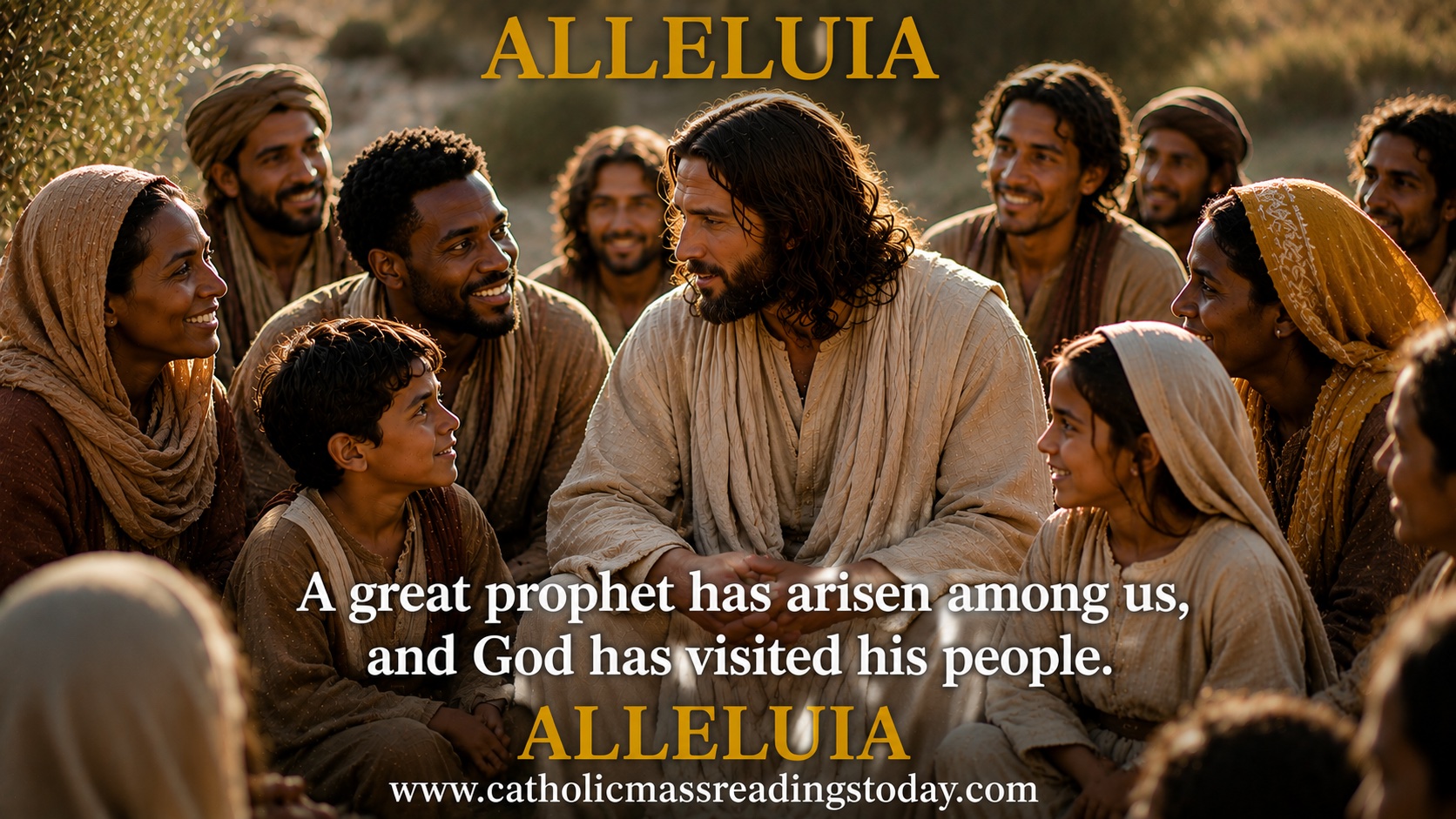 A great prophet has arisen among us, and God has visited his people