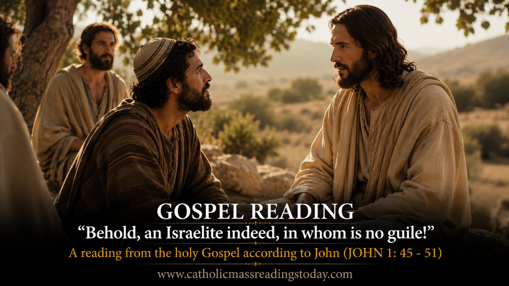 A reading from the holy Gospel according to John 1: 45 - 51