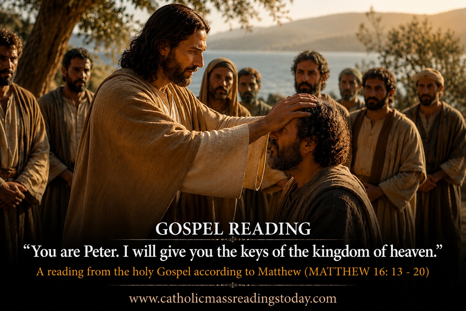 A reading from the holy Gospel according to Matthew 16: 13 - 20