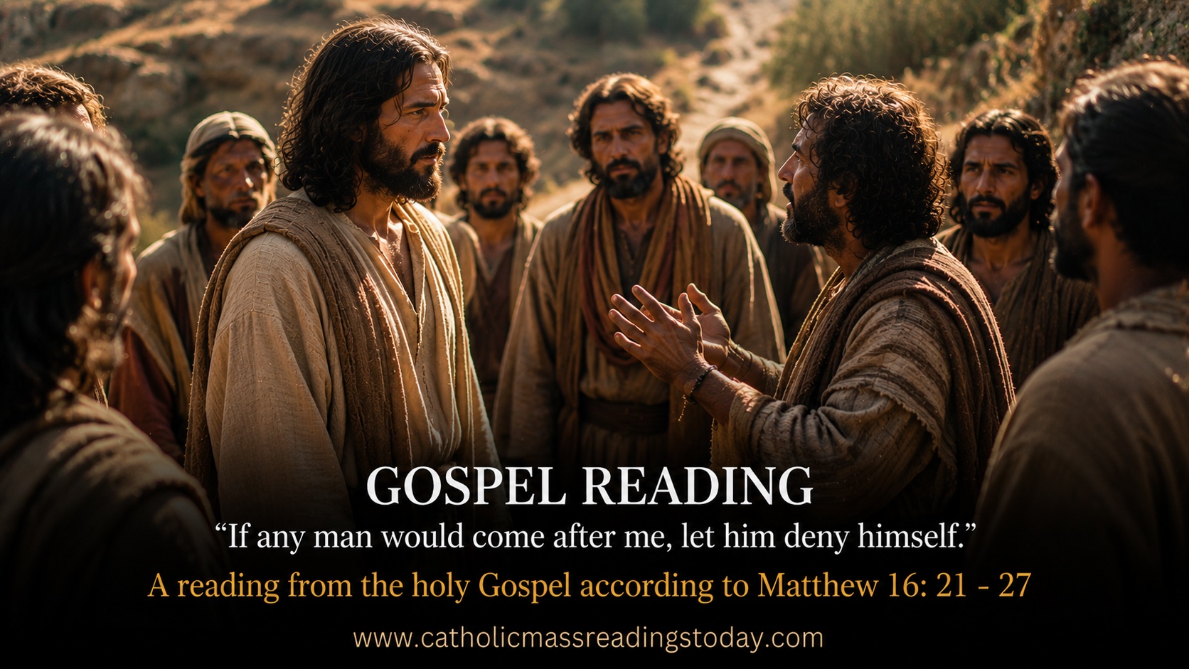 A reading from the holy Gospel according to Matthew 16: 21 - 27