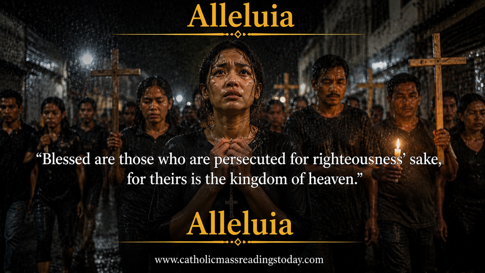 Blessed are those who are persecuted for righteousness