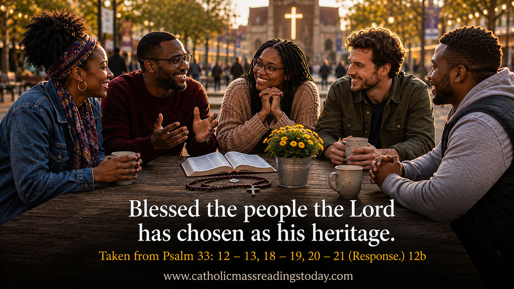 Blessed the people the Lord has chosen as his heritage
