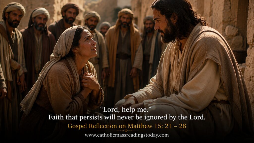 Gospel Reflection on Matthew 15:21 - 28
