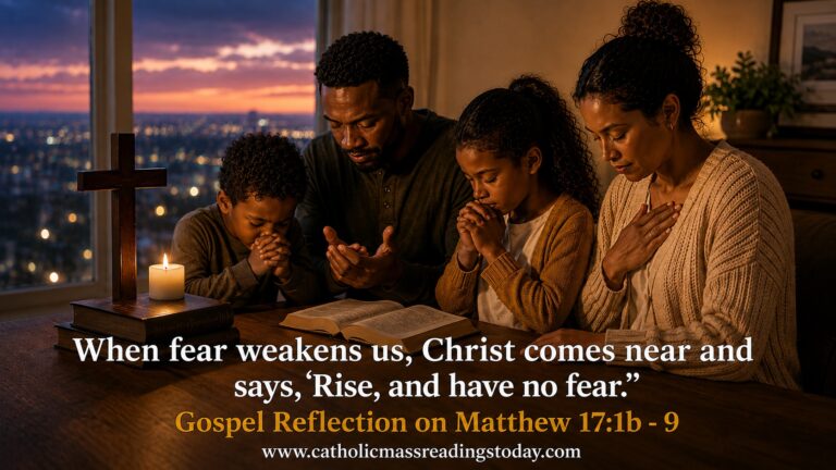 Gospel Reflection on Matthew 17:1b - 9