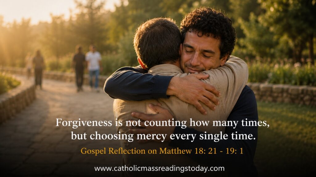 Gospel Reflection on Matthew 18:21 – 19:1