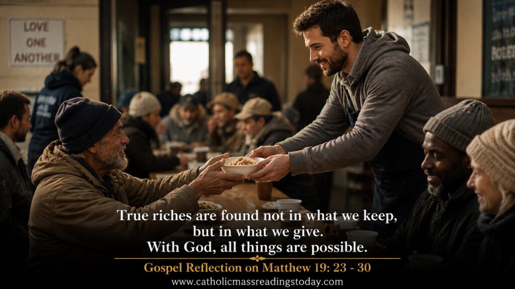 Gospel Reflection on Matthew 19:23 - 30