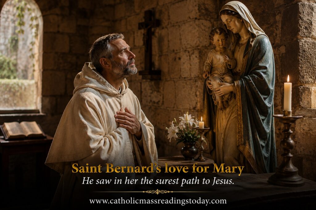 Saint Bernard's Great Love for the Blessed Virgin Mary