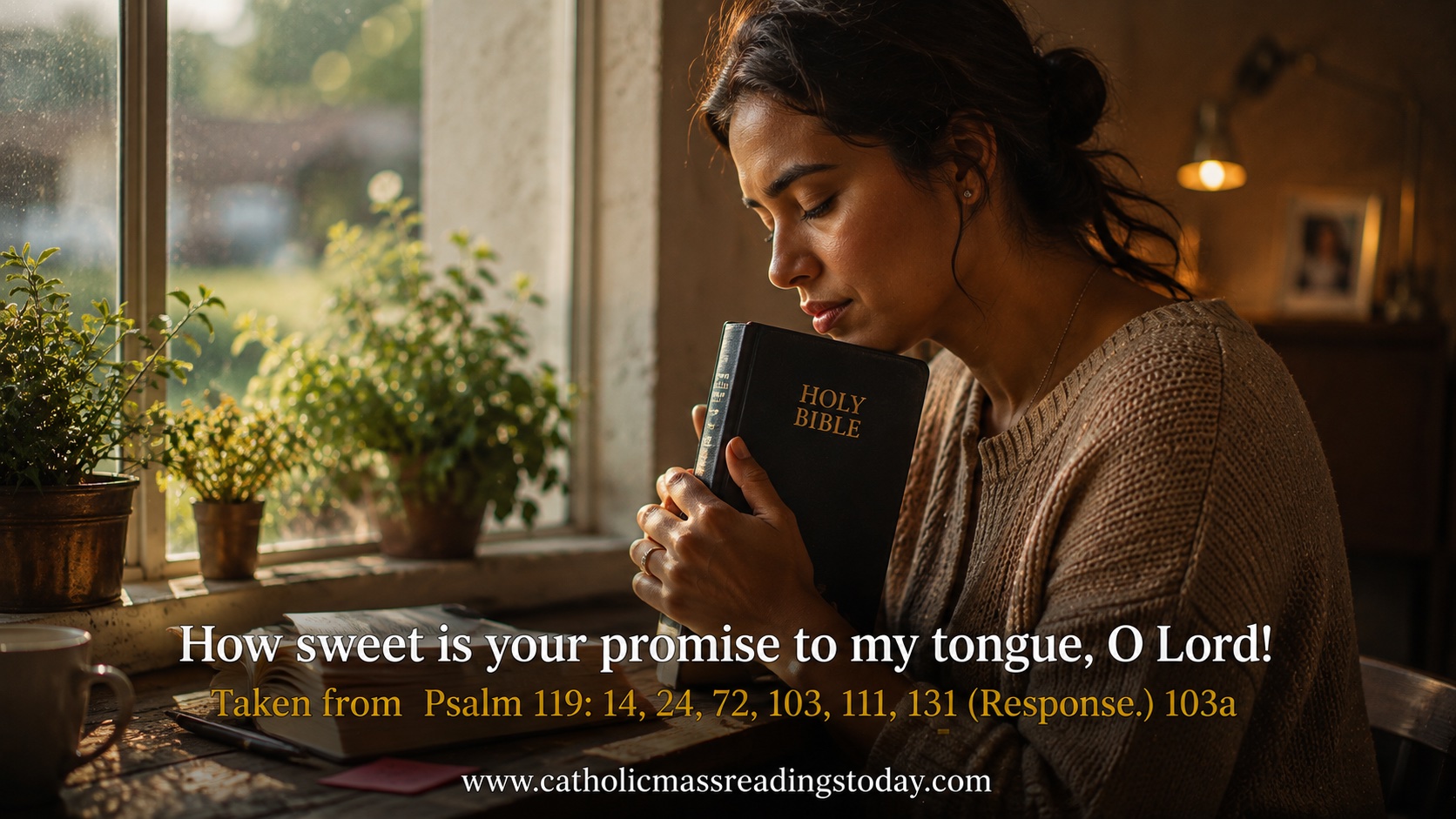How sweet is your promise to my tongue, O Lord