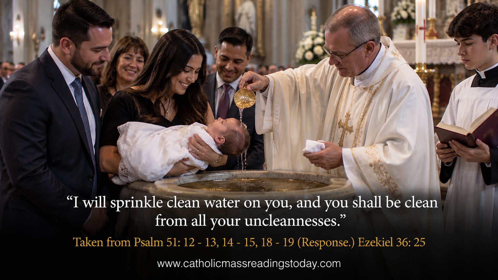 I will sprinkle clean water on you, and you shall be clean from all your uncleannesses