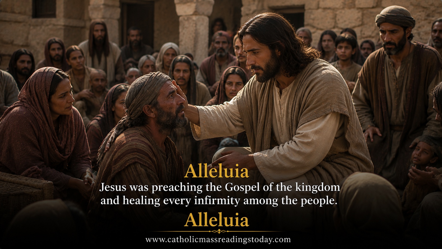 Jesus was preaching the Gospel of the kingdom and healing