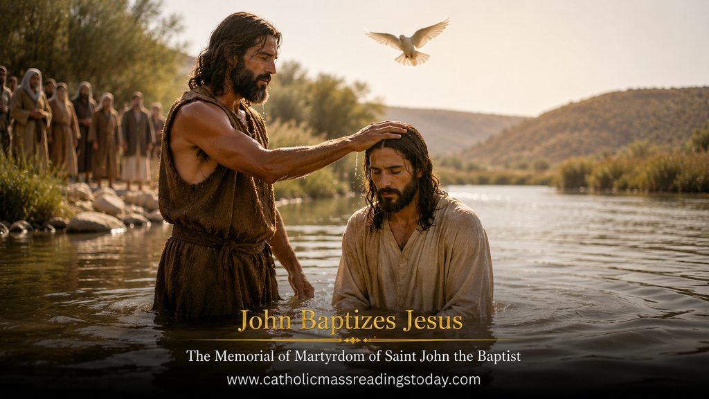 John Baptizes Jesus