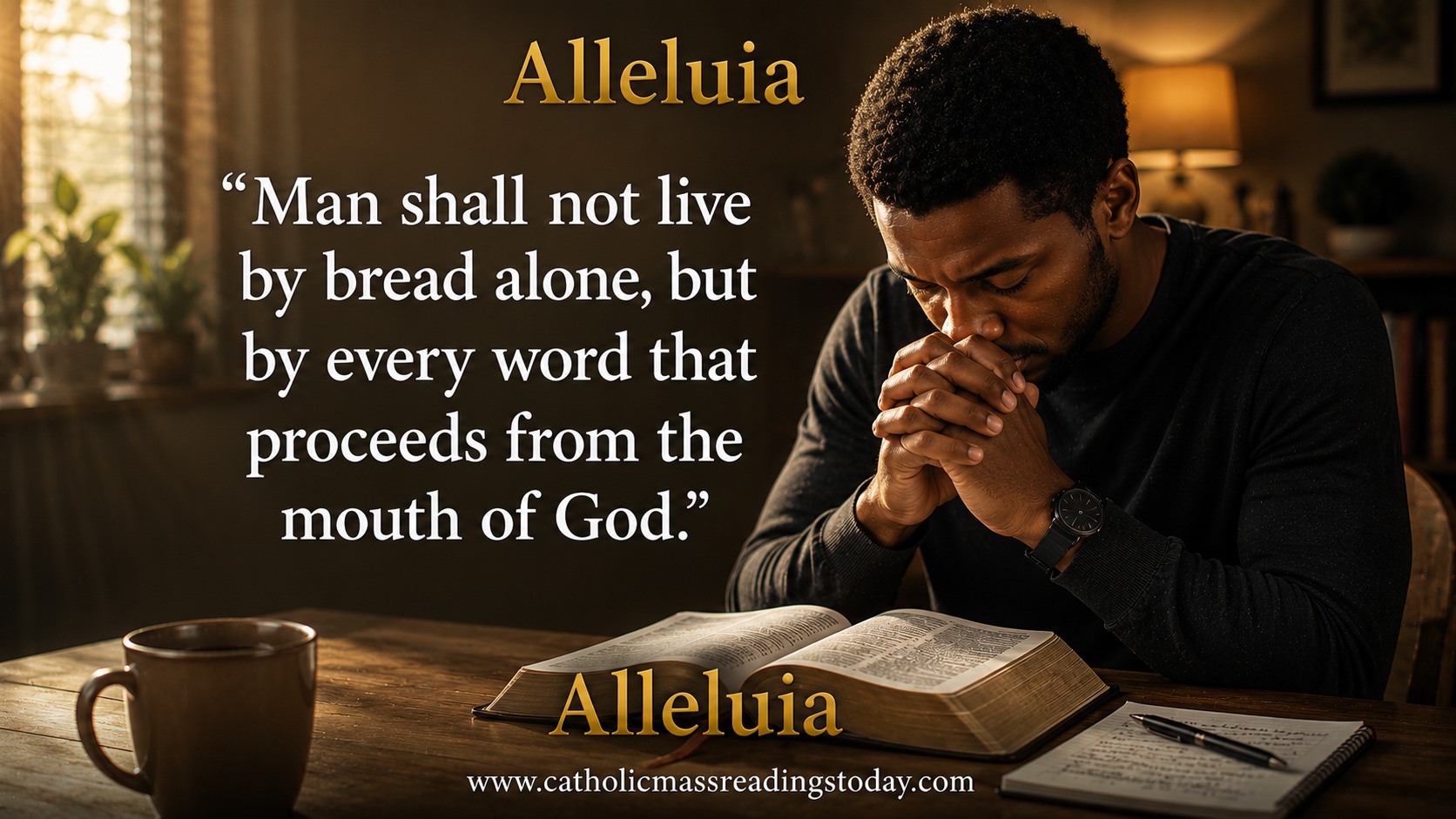 Man shall not live by bread alone, but by every word