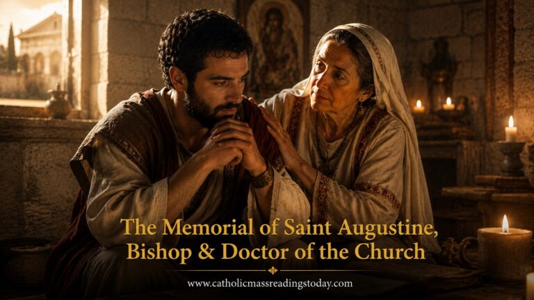 The featured image of the Memorial of Saint Augustine, Bishop & Doctor of the Church