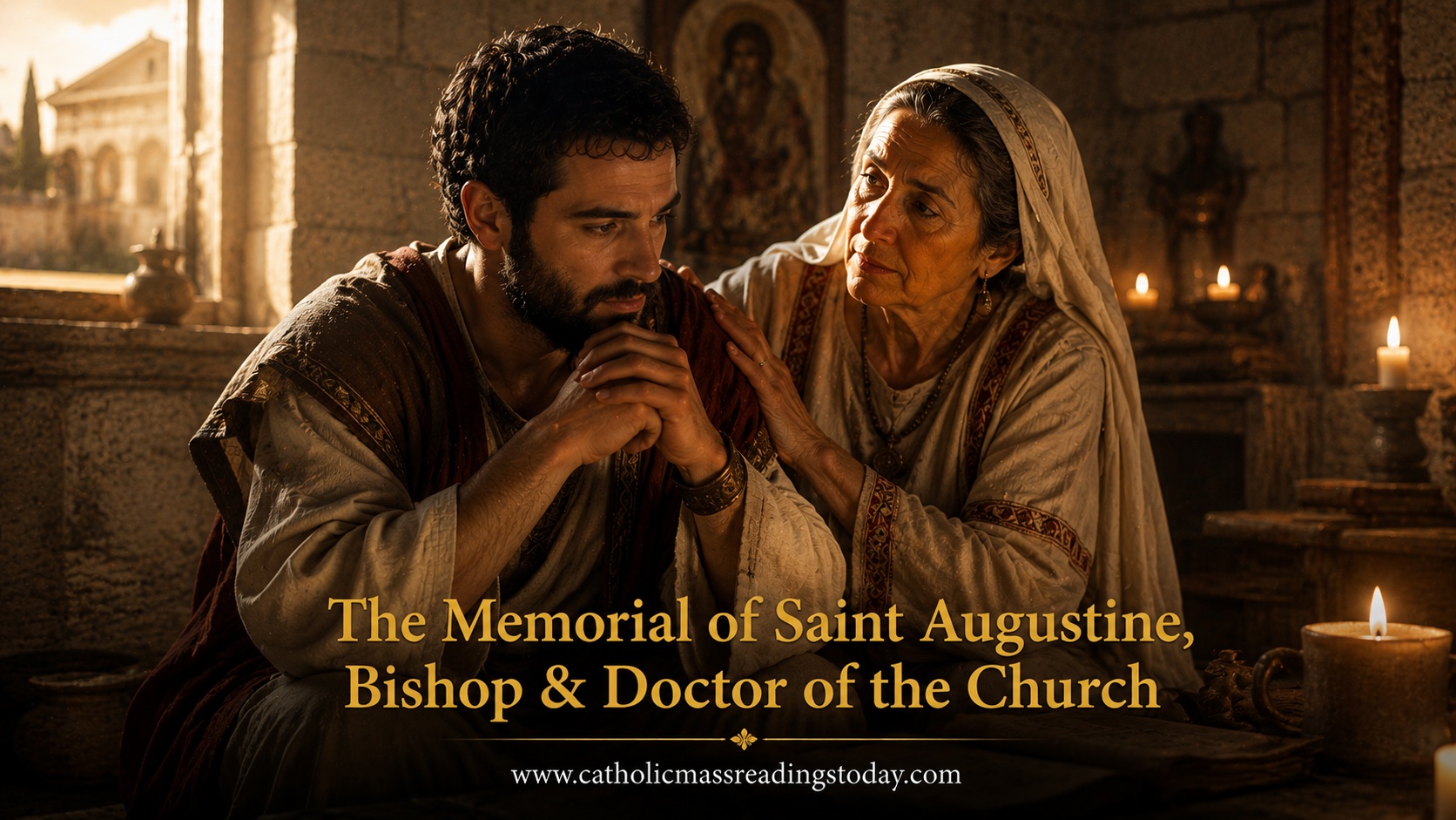The featured image of the Memorial of Saint Augustine, Bishop & Doctor of the Church