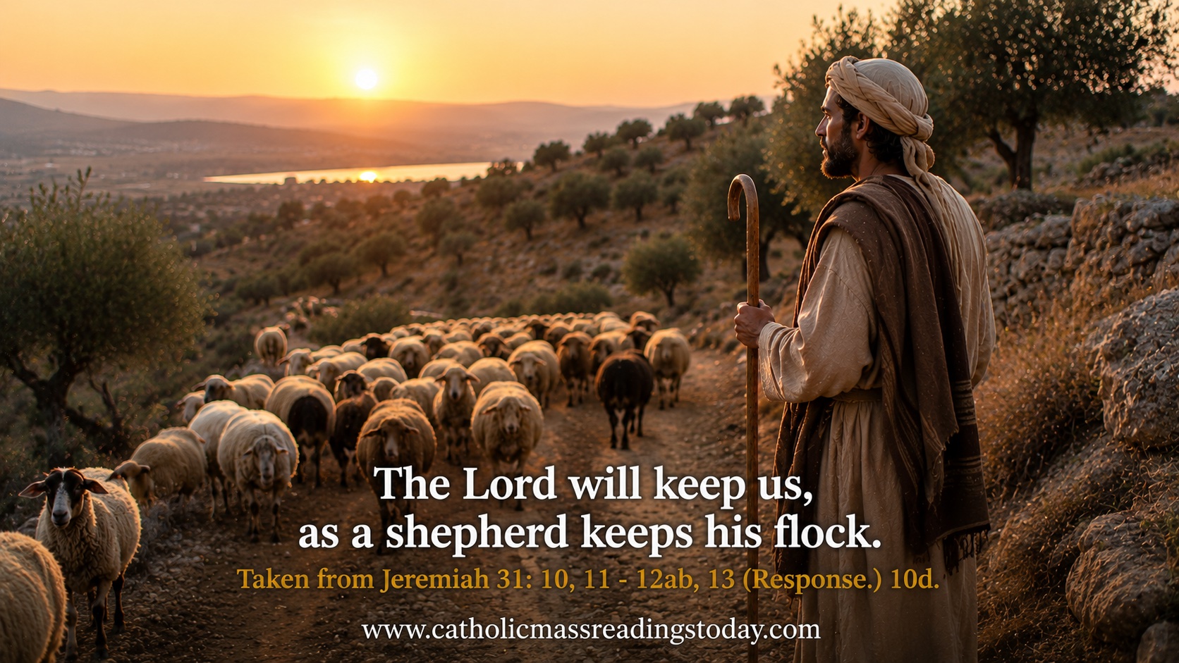 The Lord will keep us, as a shepherd keeps his flock