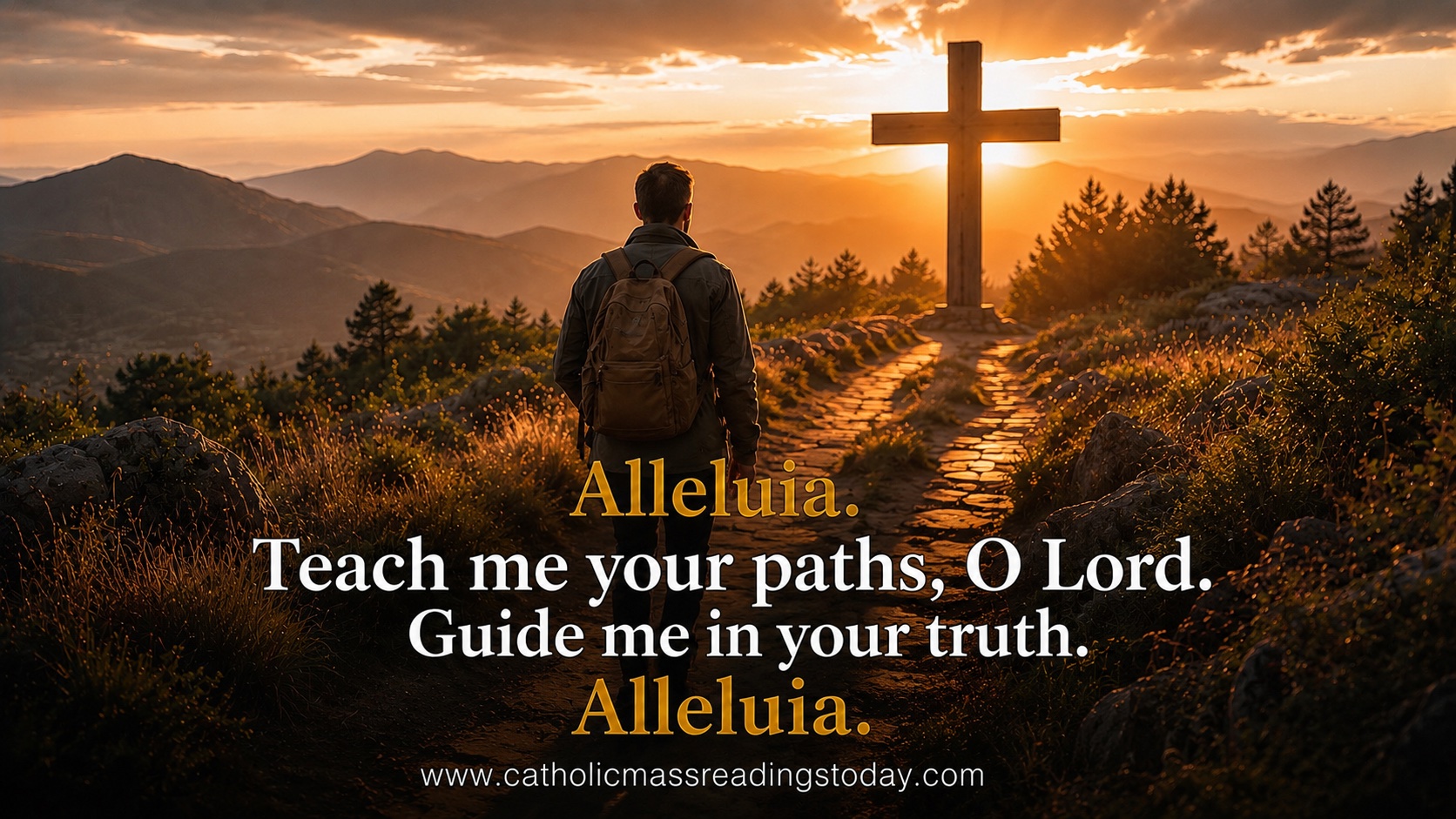 Teach me your paths, O Lord. Guide me in your truth