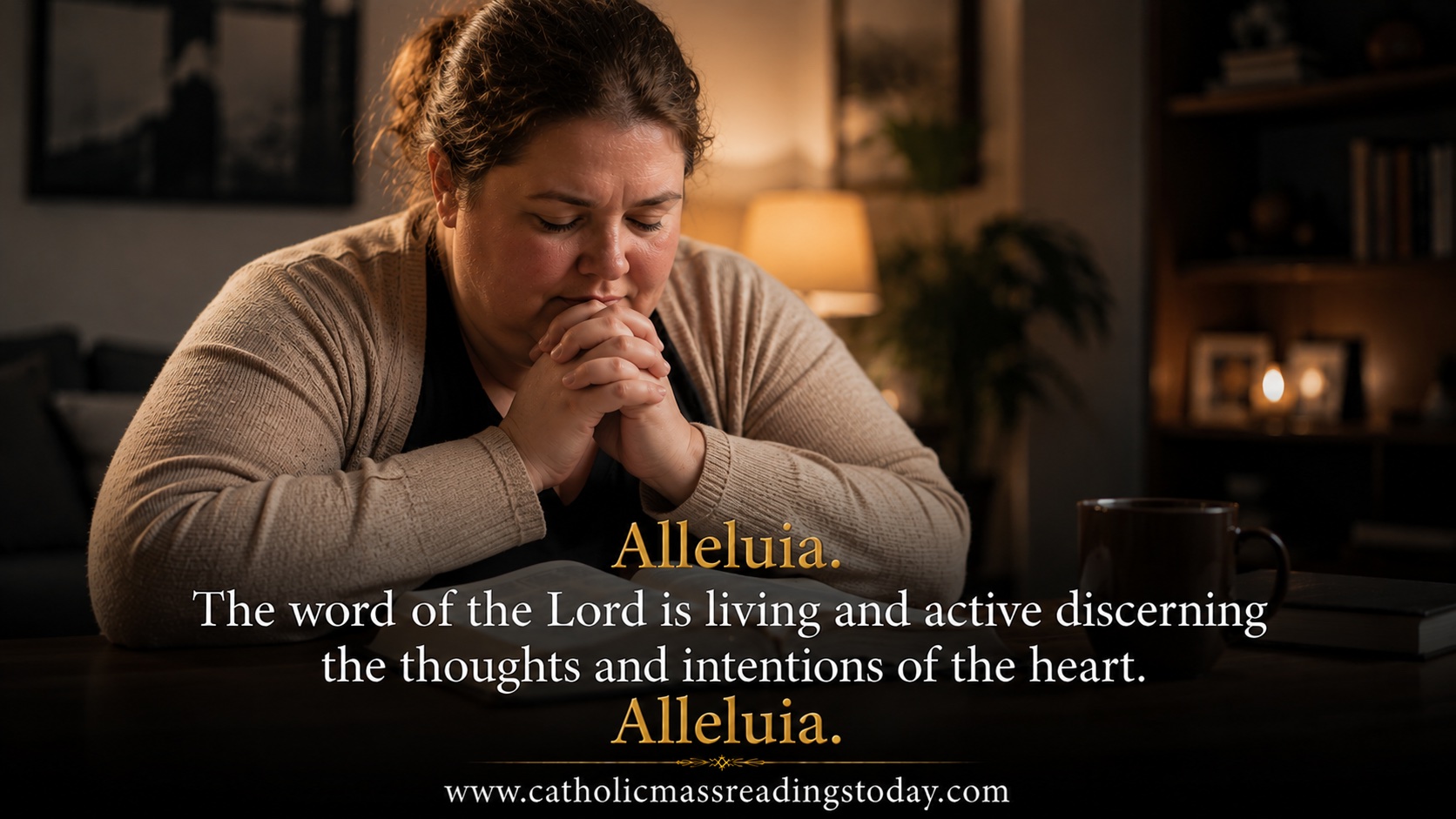 The word of the Lord is living and active discerning the thoughts and intentions of the heart
