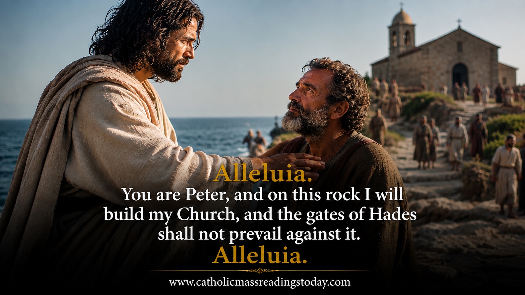 You are Peter, and on this rock I will build my Church, and the gates of Hades shall not prevail against it.
