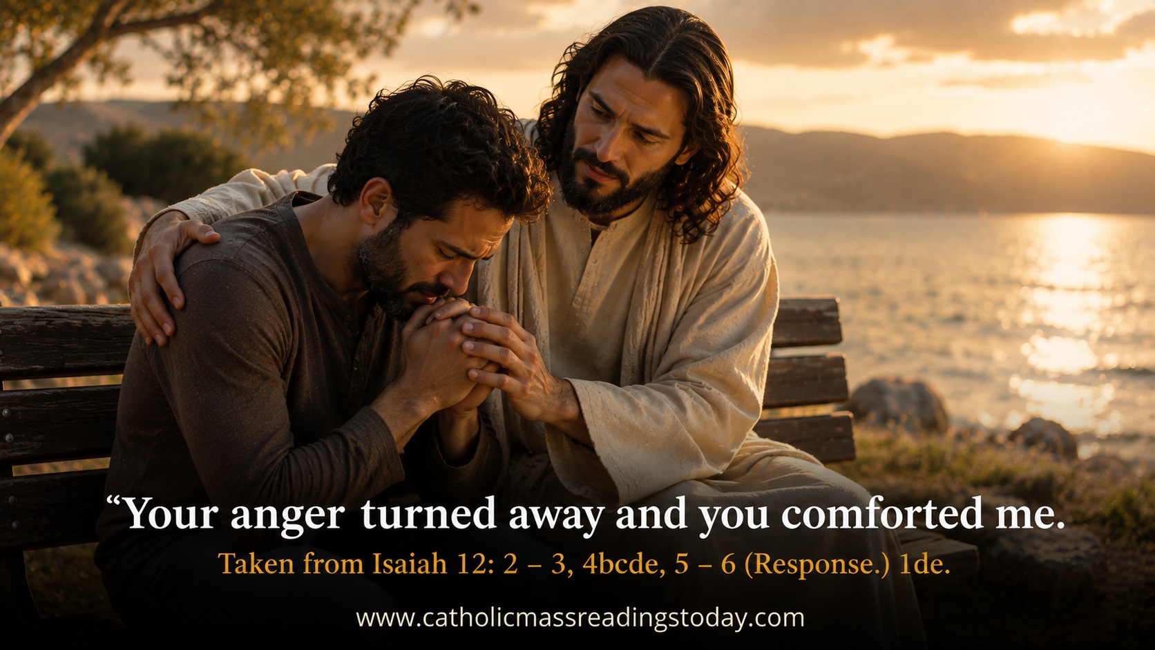 Your anger turned away and you comforted me