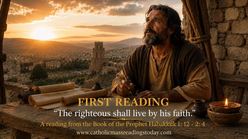 A reading from the Book of the Prophet Habakkuk 1: 12 - 2: 4